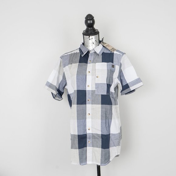 NWT Triple5Soul Men's Short Sleeve Shirt Navy  - S - Picture 1 of 5